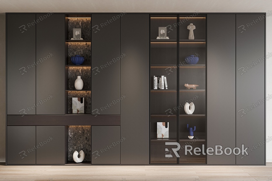 Modern Decorative Cabinet Bookcase model