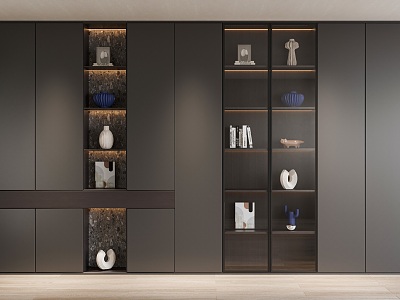 Modern Decorative Cabinet Bookcase model