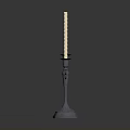Elegant Three Candle Candelabra With Metal Base For Home Living Decor