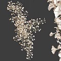 Elegant Modern Ginkgo Leaf Chandelier With Delicate Branch And Petal Design