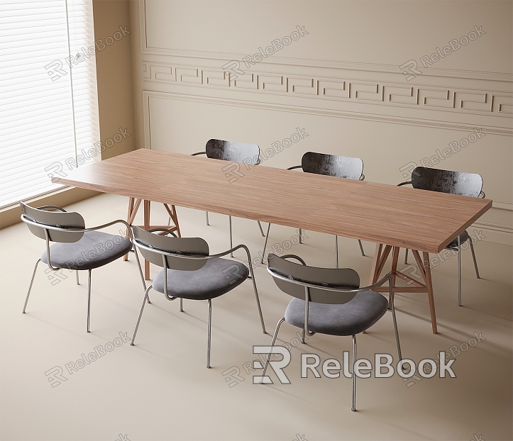 Modern Dining Table and Chair Combination Dining Chair Dining Table Single Chair model