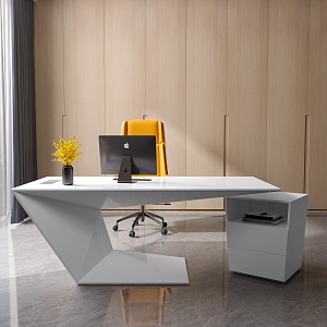 Desk Manager's Office Area Chairman's Office Science and Technology Style Desk Office 3d model