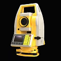Yellow And White Industrial Total Station With Digital Display Screen For Precision Surveying