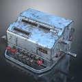 typewriter old typewriter antique typewriter classical typewriter english typewriter game item 3d model