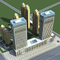 Modern High Rise Residential Buildings With Contemporary Exterior And Green Surroundings