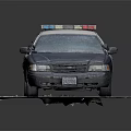 Ford Crown Victoria Police Car Functional Vehicle With Snow Covered Body Police Lights And Badge