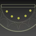 Elegant Modern Wall Sconces With Transparent Glass Stripes And Golden Rings