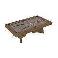 Modern Wooden Billiard Entertainment Table With Smooth Tabletop Balls And Cues