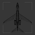 Modern white and blue business jet with sleek fuselage wings engine and tail details