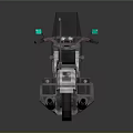 White Police Motorcycle With Modern Design Windshield Black Seat And Sleek Body