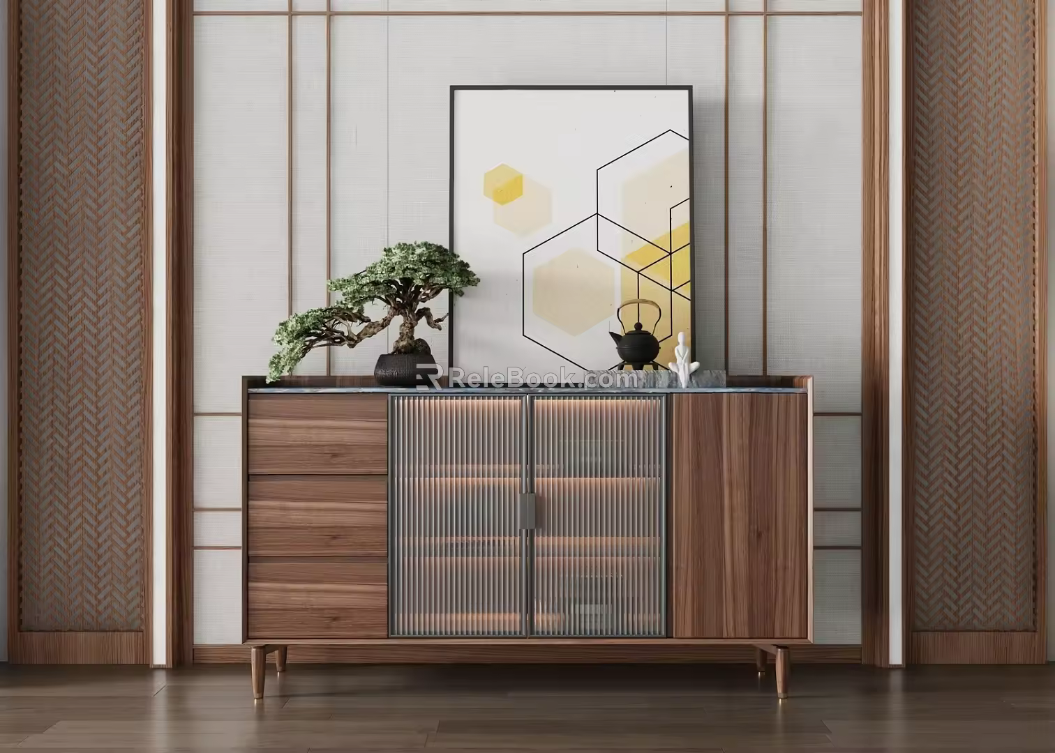 New Chinese Sideboard 3d model