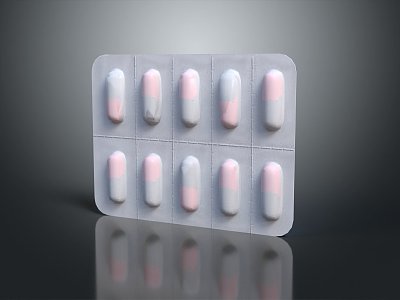 modern tablet western medicine 3d model