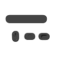 Modern Swing Door Hardware Set With Black Handle And Lock Components