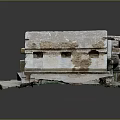 Pile Of Old Weathered Bricks With Broken Edges And Stained Surfaces