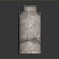 Industrial Metal Cylindrical Container Equipment With Side Handles Shiny Surface
