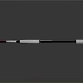Modern Sniper Rifle With Red White Black Color Scheme Scope And Long Barrel