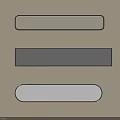 Modern Door Handles in Three Different Styles with Neutral Colors on Beige Wall