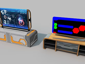 TV Cabinet Counter Cabinet Space Cabinet Hard Surface 3d model