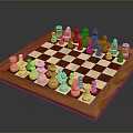 Chess Piece Items 3d model