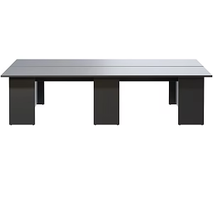 Gumpo Minimalist Workbench Office Desk Conference Table Rectangular Table Dining Table 3d model