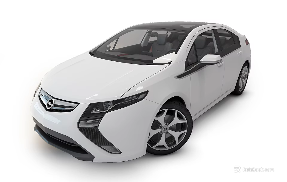 White Modern Sedan With Sleek Exterior Black Windows And Stylish Wheels 3d model 