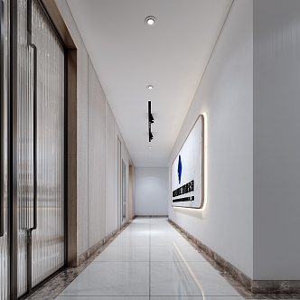 Corridor Office Away Company Corridor Away Enterprise Office Corridor Company Office Away Office Space Office Corridor Space Company Corridor Passage. 3d model