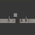 Practical Metal Parts Including Square Blocks Curved Tubes And Orange Screws For Daily Use