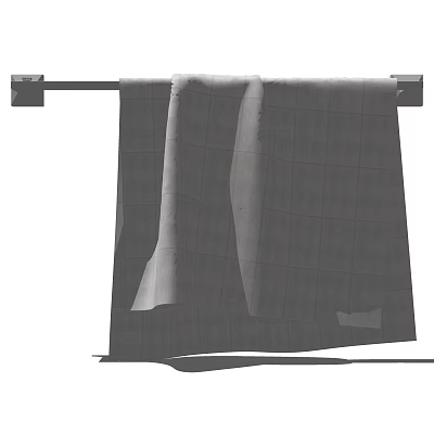 modern towel bath towel 3d model