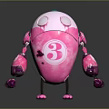 Robot Assistant Small Robot Butler Robot Butler Figure Game Figure 3d model