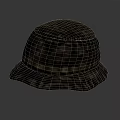 Stylish Black Hat With Textured Fabric And Decorative Band Casual Design