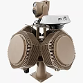 Industrial Equipment Featuring Dual Circular Blades Camera And Sturdy Metallic Structure
