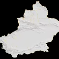Detailed Afghanistan Satellite Map With Topographic Terrain And Geographic Features