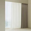 Elegant Curtain Design For Modern Window With White And Grey Panels And Natural Light