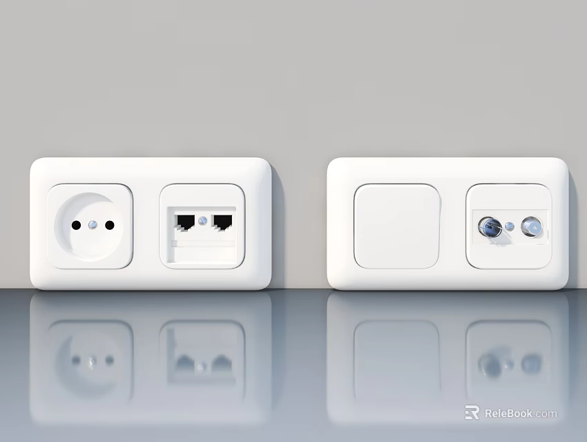 Modern Home Interior Featuring Sleek Flat Surface Swing Doors For Living Spaces 3d model