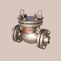 Rotary check valve DN50 PN4 3d model