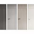 Modern Hinged Doors With Different Colors And Sleek Design Finishes 3d model