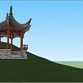 Chinese style pavilion SU model 3d model
