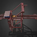 Tower crane wharf crane port crane wharf crane low face number low model simple model game video level super realistic 3d model