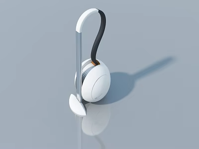 Modern White Swing Door Design With Sleek Black Handle And Smooth Surface For Home Interior 3d model
