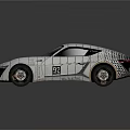 Sleek Modern Sports Car With Silver Brown Body Design And Bronze Wheels