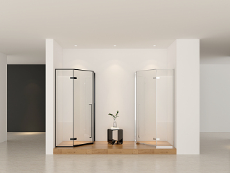 Modern shower room minimalist 3d model