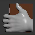 White Gloved Hands Holding Neatly Stacked Red Cover Books On Dark Reflective Surface