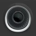 3D Rendered Mechanical Turbine Component with Transparent Casing and Detailed Internal Structure