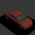 Red Sports Car Exterior With Black Windows And Silver Alloy Wheels
