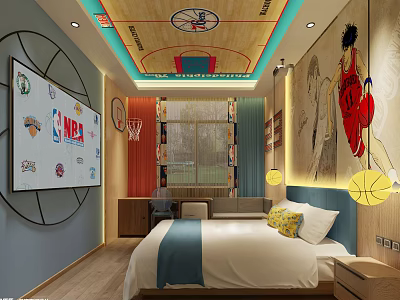 Modern Room Theme Room 3d model