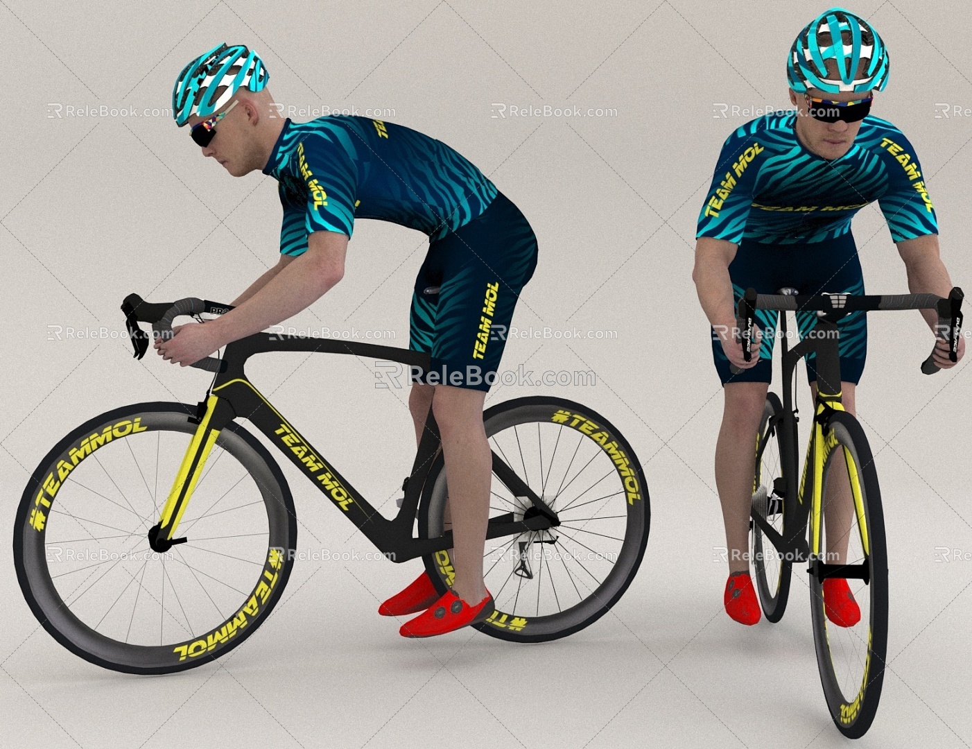 Cycling Ride Bicycle Racer 3d model