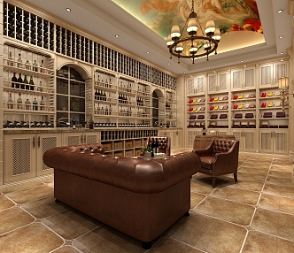 American Cellar Club Cellar Cigar House 3d model