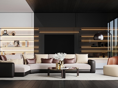 modern living room model