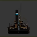 Vintage Steamboat With Wooden Deck Black Chimney And Red Hull As Classic Water Transport