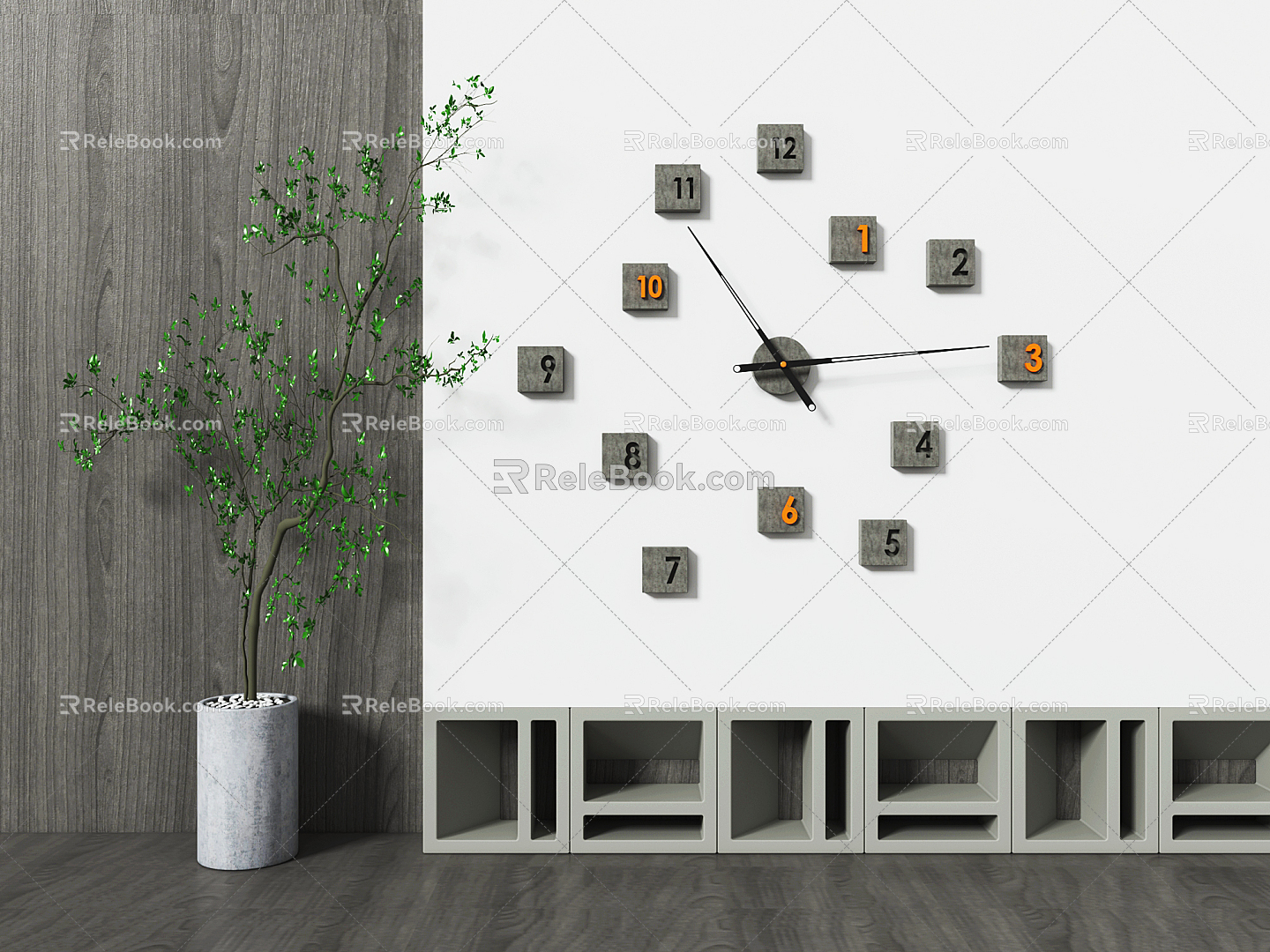 Wall Decoration Clock 3d model